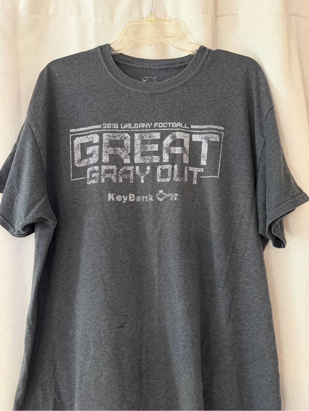 George Heather Gray Crewneck Graphic Tee